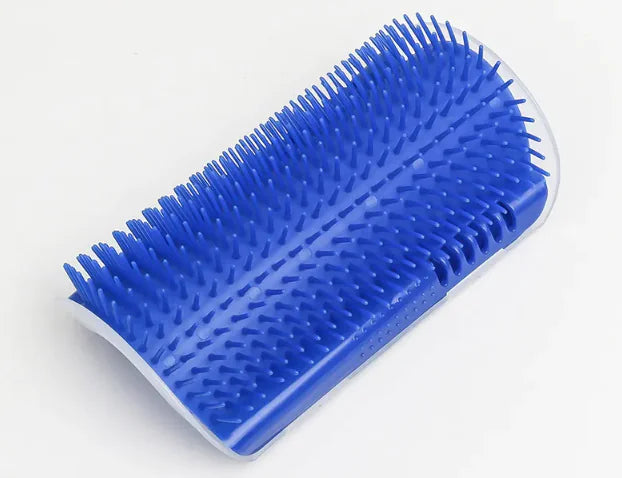 Corner Cat Scratcher Massage Brush blue colour