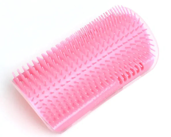 Corner Cat Scratcher Massage Brush pink colour